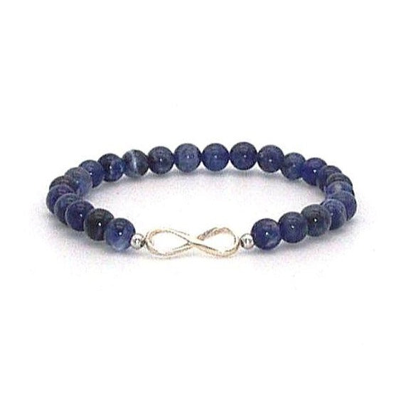 MJDCB Bracciale Pietre Agata Blu Naturali, 8mm Perle Braccialetti  Portafortuna : : Altro