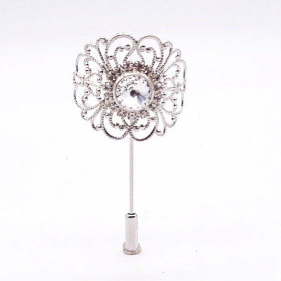 Spilla A Forma Di Cravatta Marrone E Crema | Disponibile! | Warren Asher